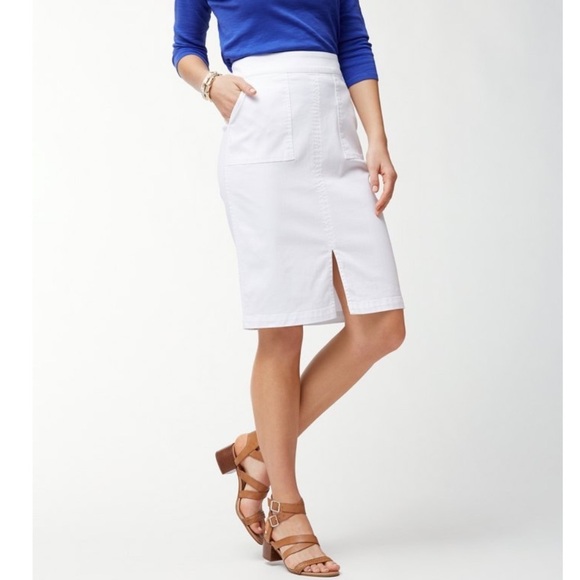 Tommy Bahama Dresses & Skirts - NWT! Women’s Tommy Bahama Anna Twill white pencil skirt Size 6